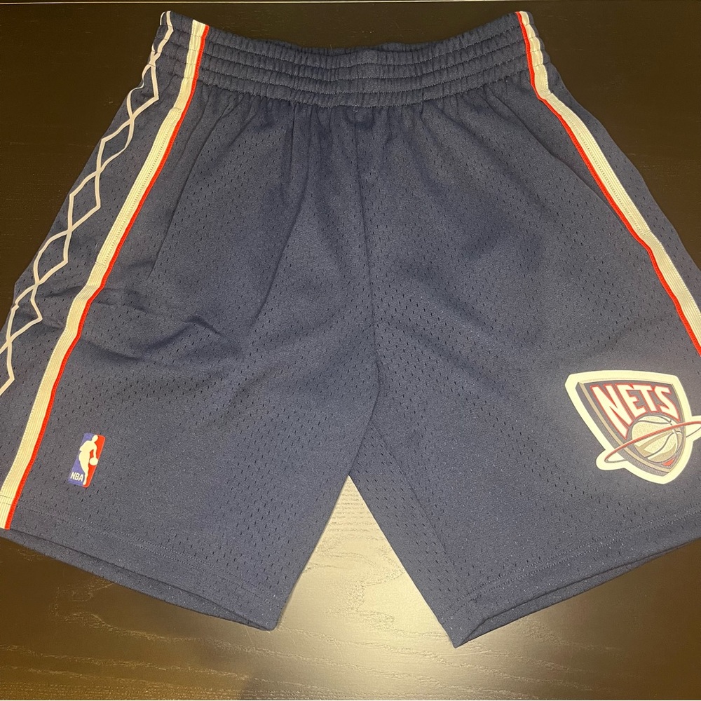 Mitchell & Ness ‘06 New Jersey Nets Navy White NBA Brooklyn Shorts Size XL New